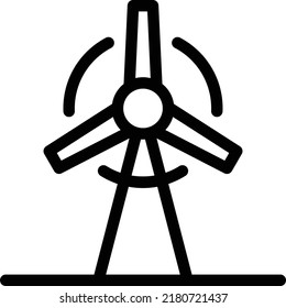 Windmil Vector illustration on a transparent background.Premium quality symmbols.Stroke vector icon for concept and graphic design.
