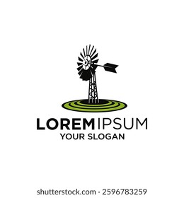 windmill for agriculture logo designs