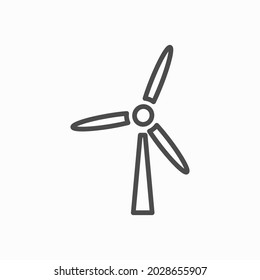 Windmill alternative and renewable energy icon