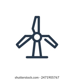 Windmill Building for Agribusiness Industry Vector Icon Illustration