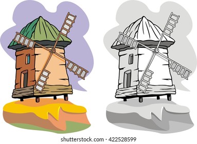 windmill   cartoon