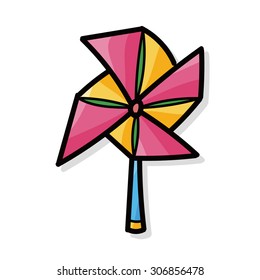 Windmill color doodle