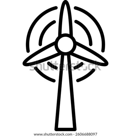 Windmill Ecology minimal illustration Design