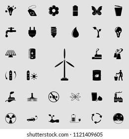 Windmill Electra Mill icon. Detailed set of Ecology icons. Premium quality graphic design sign. One of the collection icons for websites, web design, mobile app on colored background