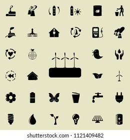 Windmill Electra Mills icon. Detailed set of Ecology icons. Premium quality graphic design sign. One of the collection icons for websites, web design, mobile app on colored background