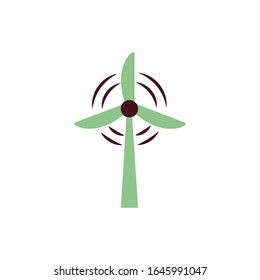 windmill energy environmental isolated icon vector illustration design
