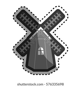 windmill energy isolated icon