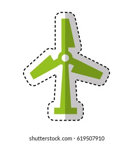 windmill energy isolated icon
