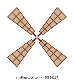 windmill farm isolated icon design, vector illustration  graphic 
