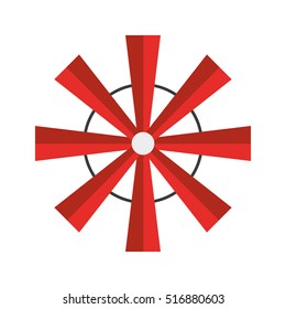 windmill farm isolated icon vector illustration design