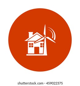 windmill with house icon