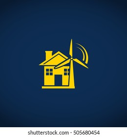 windmill with house icon