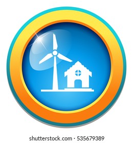 windmill with house icon