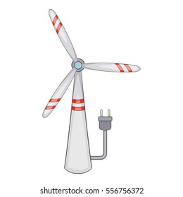 Windmill icon. Cartoon illustration of windmill vector icon for web
