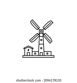 Windmill icon design, eps 10