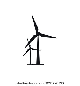 Windmill icon design illustration template