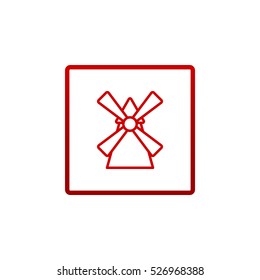  Windmill icon Flat.
