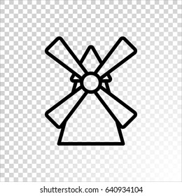  Windmill icon Flat.