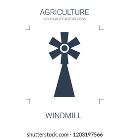 windmill icon. high quality filled windmill icon on white background. from agriculture collection flat trendy vector windmill symbol. use for web and mobile