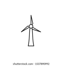 windmill icon, illustration design template