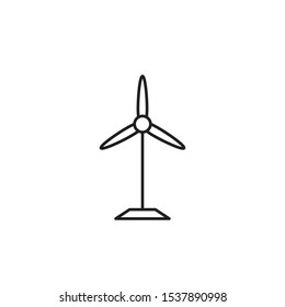 windmill icon, illustration design template