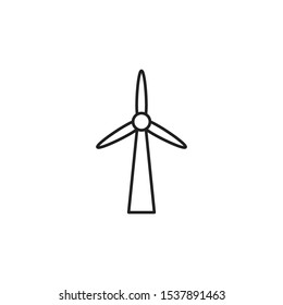 windmill icon, illustration design template