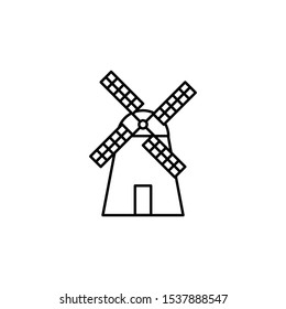 windmill icon, illustrator design template