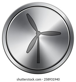 Windmill icon. Internet button on white background. EPS10 Vector. 