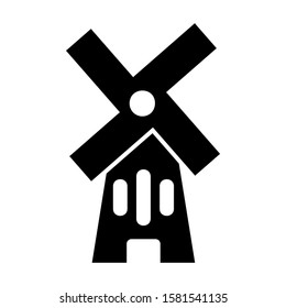 windmill icon isolated sign symbol vector illustration - high quality black style vector icons

