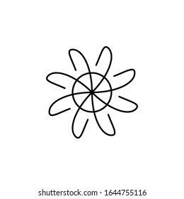 Windmill Icon Line Logo Vector