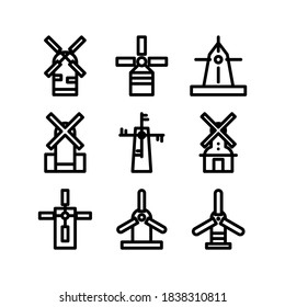 Windmill icon or logo isolated sign symbol vector illustration - Collection of high quality black style vector icons
