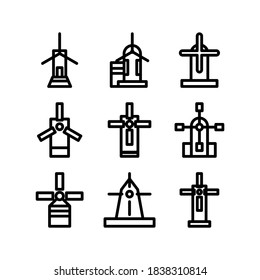 Windmill icon or logo isolated sign symbol vector illustration - Collection of high quality black style vector icons

