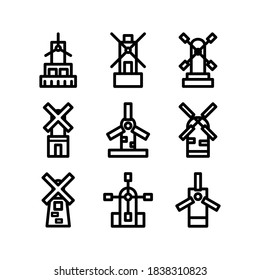 Windmill icon or logo isolated sign symbol vector illustration - Collection of high quality black style vector icons
