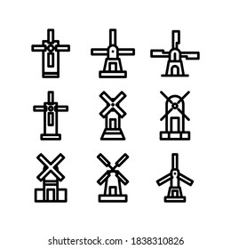 Windmill icon or logo isolated sign symbol vector illustration - Collection of high quality black style vector icons
