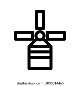 Windmill icon or logo isolated sign symbol vector illustration - high quality black style vector icons
