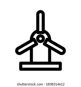 Windmill icon or logo isolated sign symbol vector illustration - high quality black style vector icons

