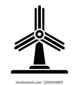 Windmill Icon Logo Vector Art