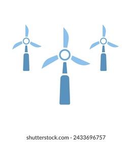 windmill icon on a white background, vector illustration
