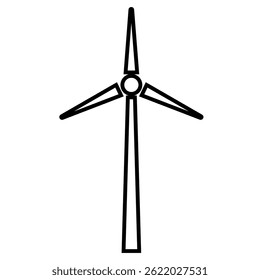 Windmill icon on white background vector