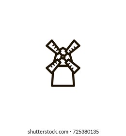 windmill icon. sign design