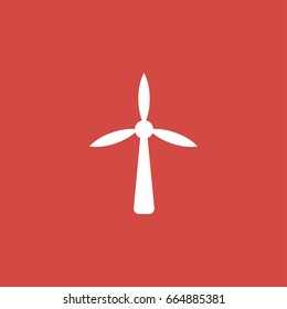 windmill icon. sign design. red background