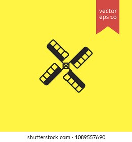 windmill. windmill icon. sign design. Vector EPS 10