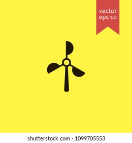 windmill. windmill icon. sign design. Vector EPS 10.