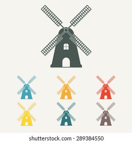 オランダ風車 のイラスト素材 画像 ベクター画像 Shutterstock