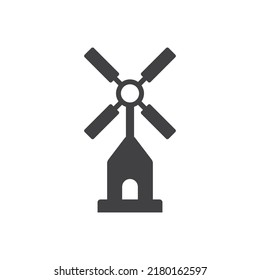 Windmill Icon Sign Symbol Vector