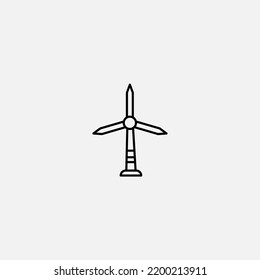 Windmill icon sign vector,Symbol, logo illustration for web and mobile