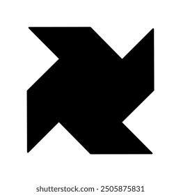 Windmill icon silhouette. Vector image