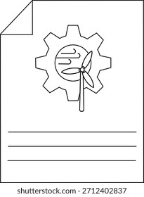 Windmill Icon Simple Minimalist Flat Design