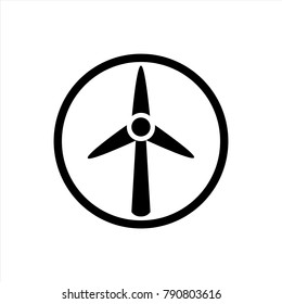 Windmill icon in trendy flat style isolated on background. Windmill  icon page symbol for your web site design Clock icon logo, app, UI. Windmill icon Vector illustration, EPS10.