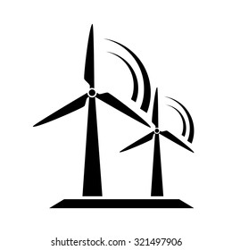 Windmill icon, turbines
